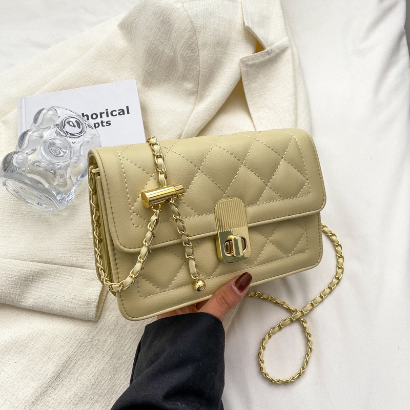 Túi Đeo Chéo Dây Xích Dáng Vuông Nhỏ Chất Lượng Cao Thời Trang Cho Nữ