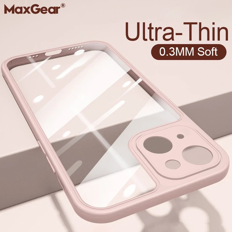 Ốp Điện Thoại TPU Mềm Kết Cấu Siêu Mỏng Chống Trầy Xước Cho IPhone 13 12 11 Pro Max XS Max XR X