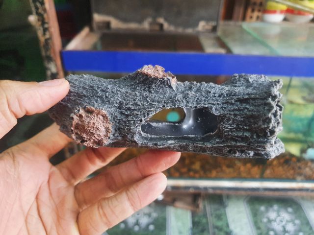 CÂY LỦA GIẢ TRANG TRÍ HỒ CÁ NON BỘ 13x7x5cm