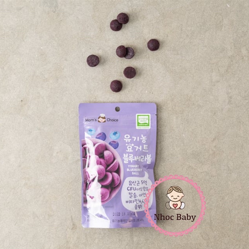 Mom’s Choice | Sữa chua khô organic sấy lạnh hữu cơ cho bé 7m+ 20gram (Hàn quốc)