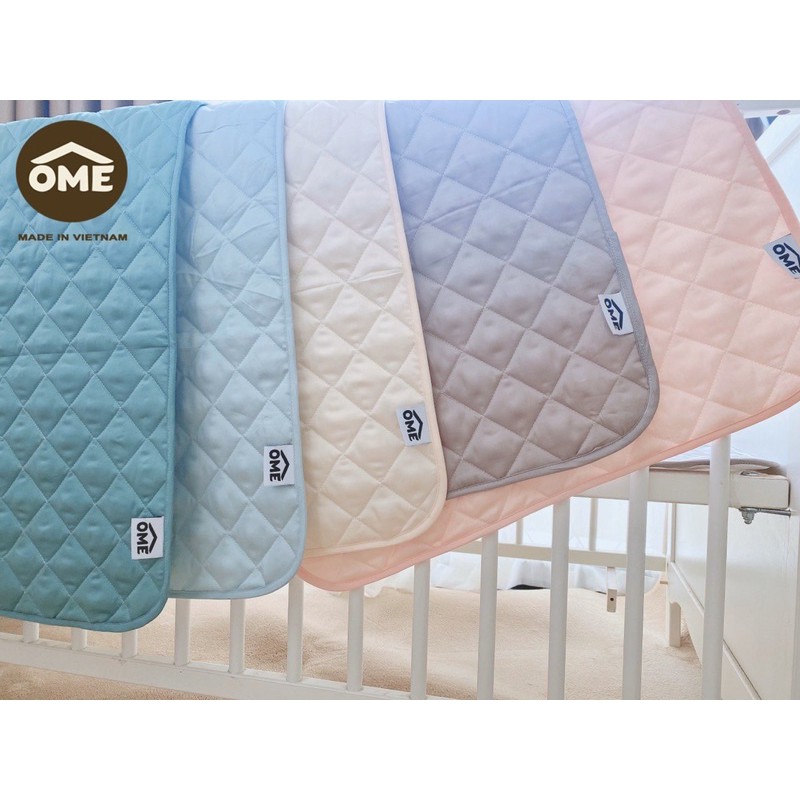 Lót chống thấm, Lót thay bỉm Ome 100% cotton organic siêu thấm hút an toàn [ babyboo]