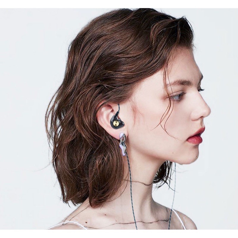 Tai nghe có dây chống ồn loa kép 4D Extra Bass nghe nhạc/chơi game cho điện thoại/máy tính/laptop/PC