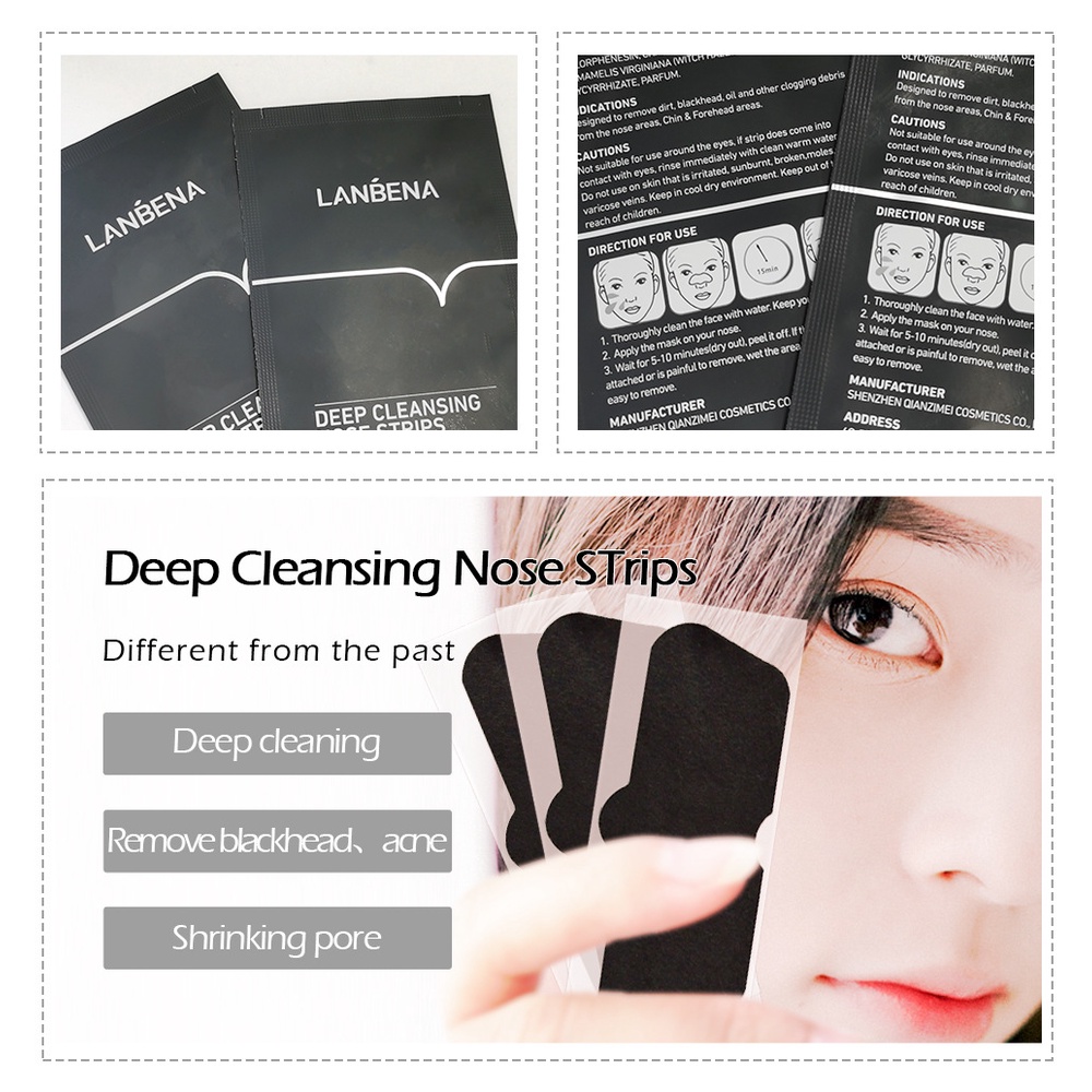 Miếng Dán Mũi Lột Mụn Đầu Đen Làm Sạch Sâu