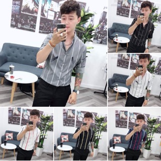 Áo sơ mi nam kẻ sọc