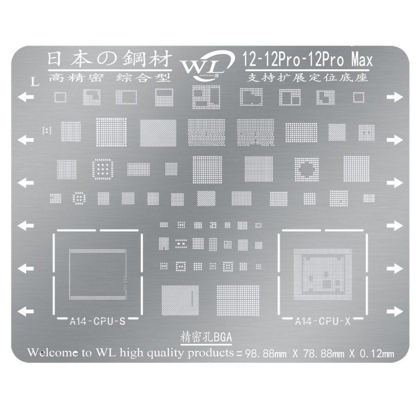 Vỉ WL làm chân IP 12/ Mini/ Pro/ Max đủ ic