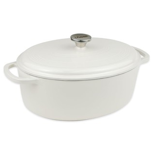 NỒI GANG OVAL PHỦ MEN LODGE 6.6L