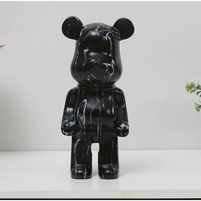 Tượng gấu Bearbrick 400% trang trí  Bearbrick 28cm loang màu