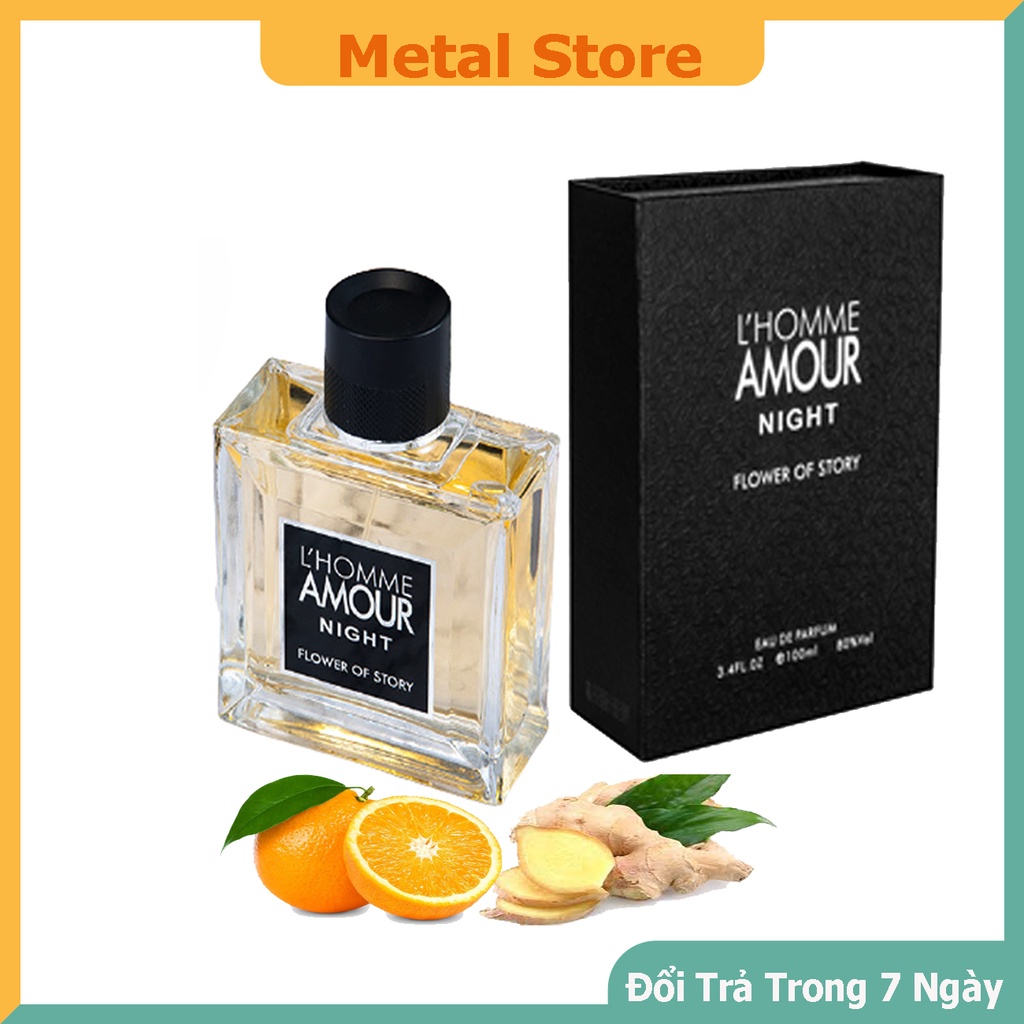 Nước hoa nam Flower Story Passion Hương thơm bền lâu 100ml hàng chính hãng