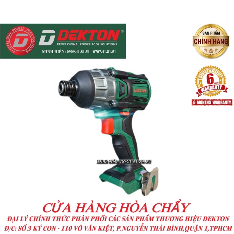Máy Bắn Vít Dekton 280N.m / Motor Brushless / Tặng Đèn Làm Việc / D21-CV280N