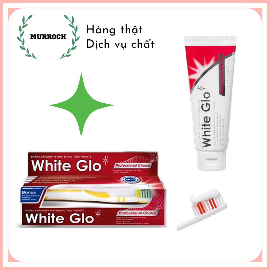 Kem đánh răng White Glo Úc 150g