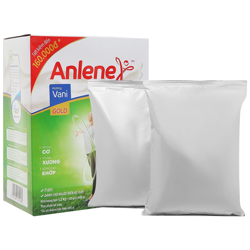 Sữa Bột Anlene Gold Movepro Hương Vani Hộp 1,2kg (Dành cho người trên 40 tuổi)