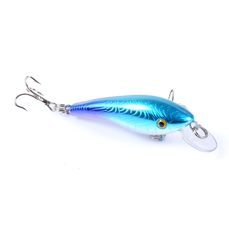 Mồi Cá giả câu lure Cá siêu nhạy 2 lưỡi câu 6 móc (5.7cm) (4.4g), màu sắc bắt mắt, thu hút cá, nhạy cá - mồi 58