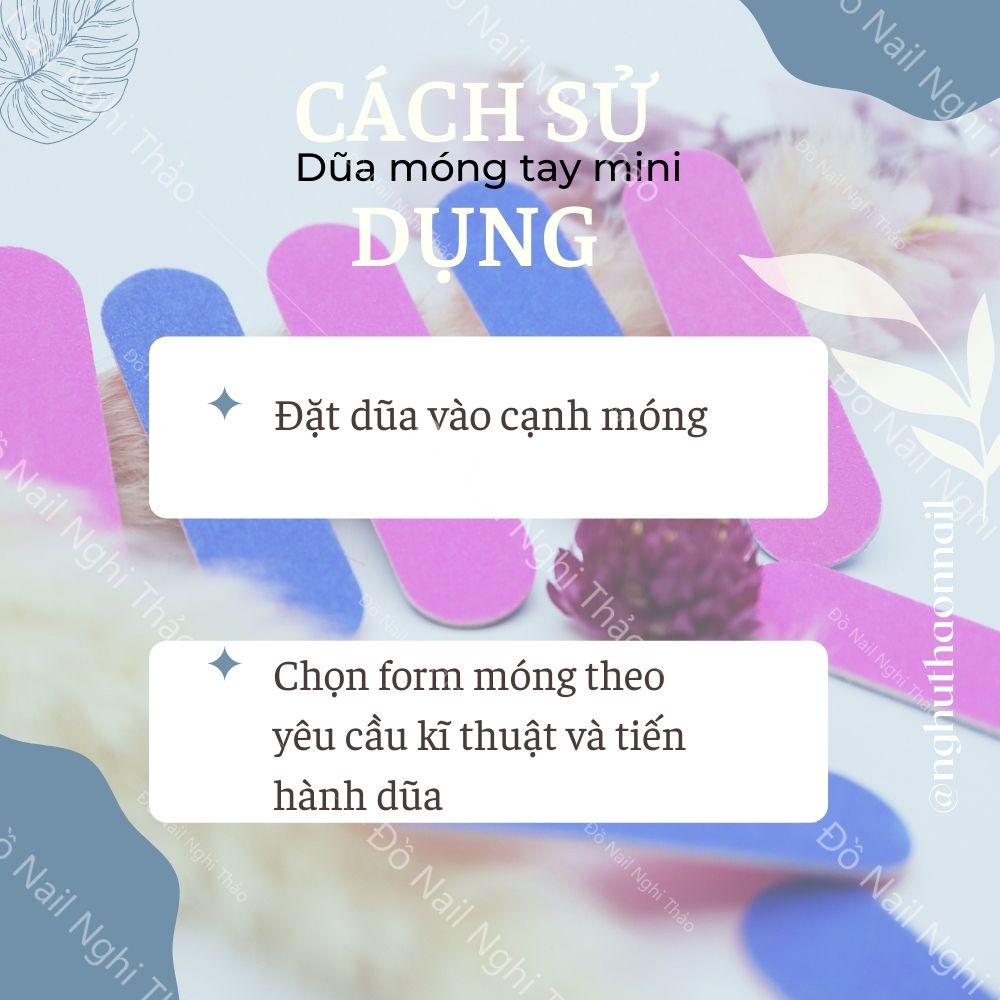 Dũa móng tay mini hai mặt LADURA