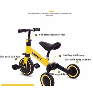 Xe đạp 3 bánh giữ thăng bằng