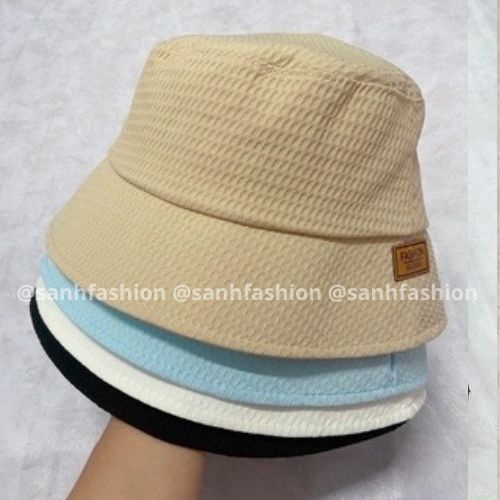 Mũ bucket vành cụp tem thêu FASHION GLOVER Nón tai bèo chất vải xốp cao cấp thời trang form unisex nam nữ_SÀNH FASHION