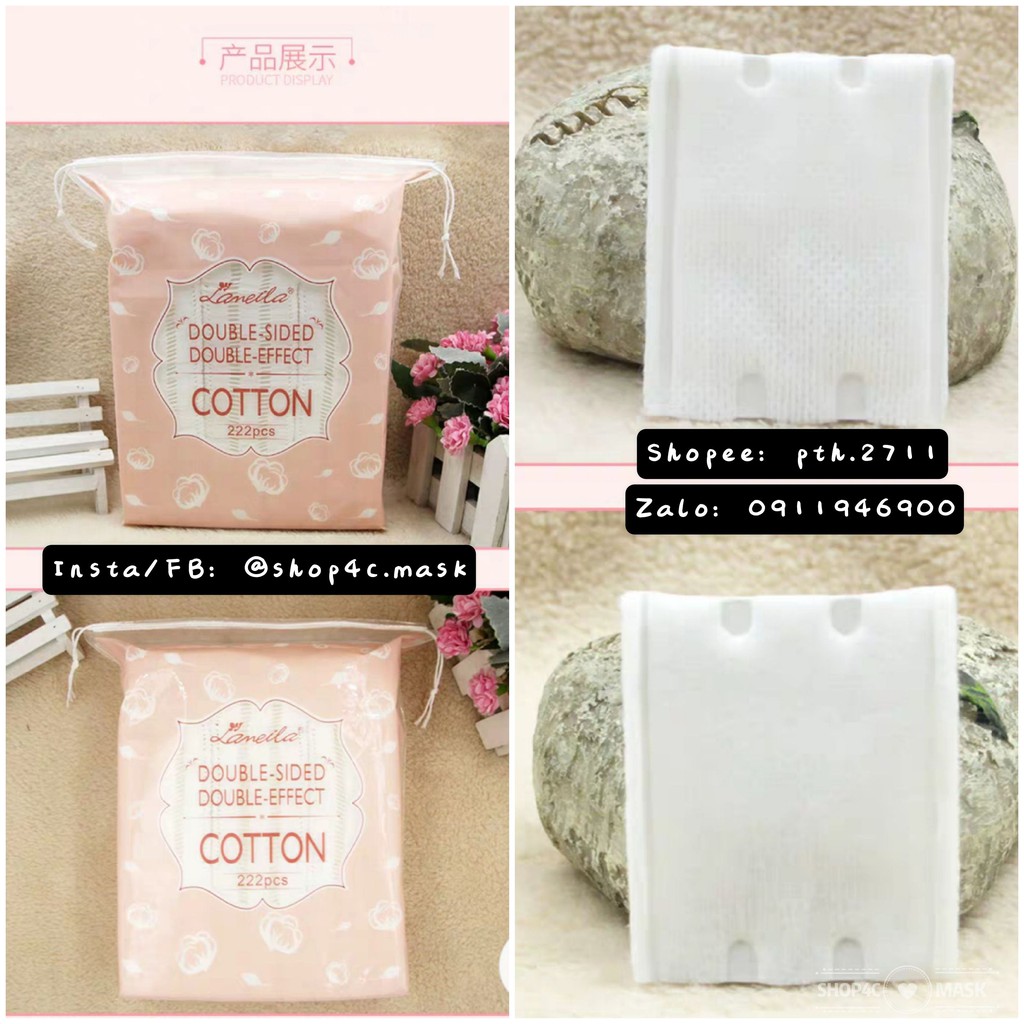 Bông tẩy trang Lameila 222 miếng cotton pad
