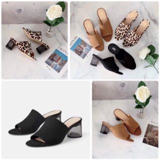Guốc gót thủy tinh 5p