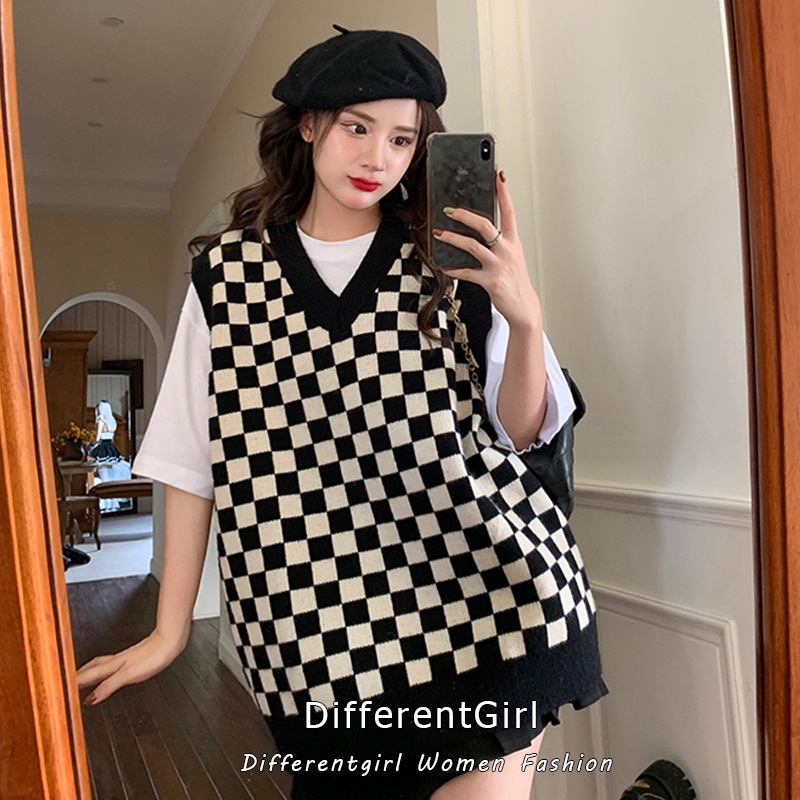 Áo Khoác Dệt Kim Cổ Chữ V Dáng Rộng Phong Cách Retro Dễ Phối Đồ Cho Nữ | BigBuy360 - bigbuy360.vn