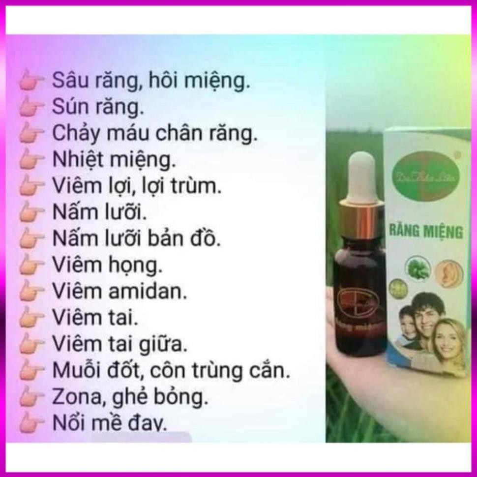 Tinh Dầu Răng Miệng Sâu Răng Hôi Miệng Dạ Thảo Liên Chiết Xuất 100% Từ Thiên Nhiên - Công Thức Gia Truyền 100 Năm