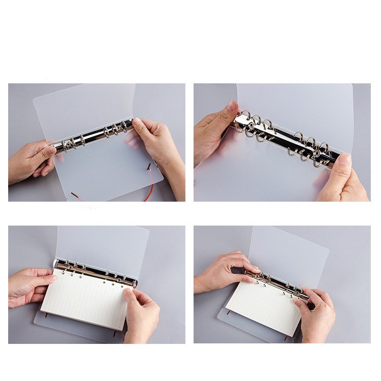 Bìa còng nhựa 6 lỗ size A5 - A6 - Bìa còng cho học sinh, sinh viên