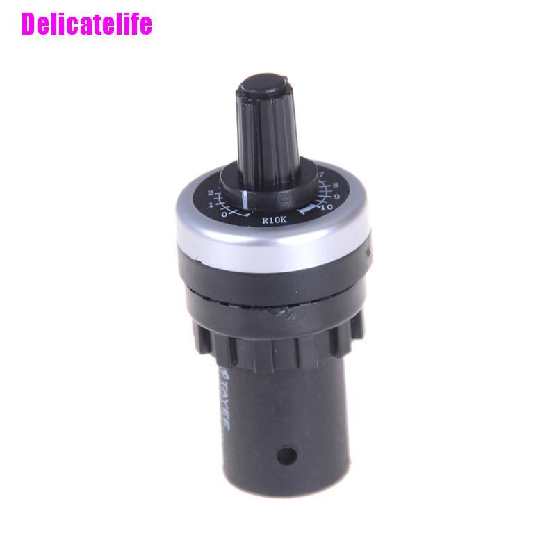 Chiết áp chuyển đổi 22mm 10K LA42DWQ-22 màu đen