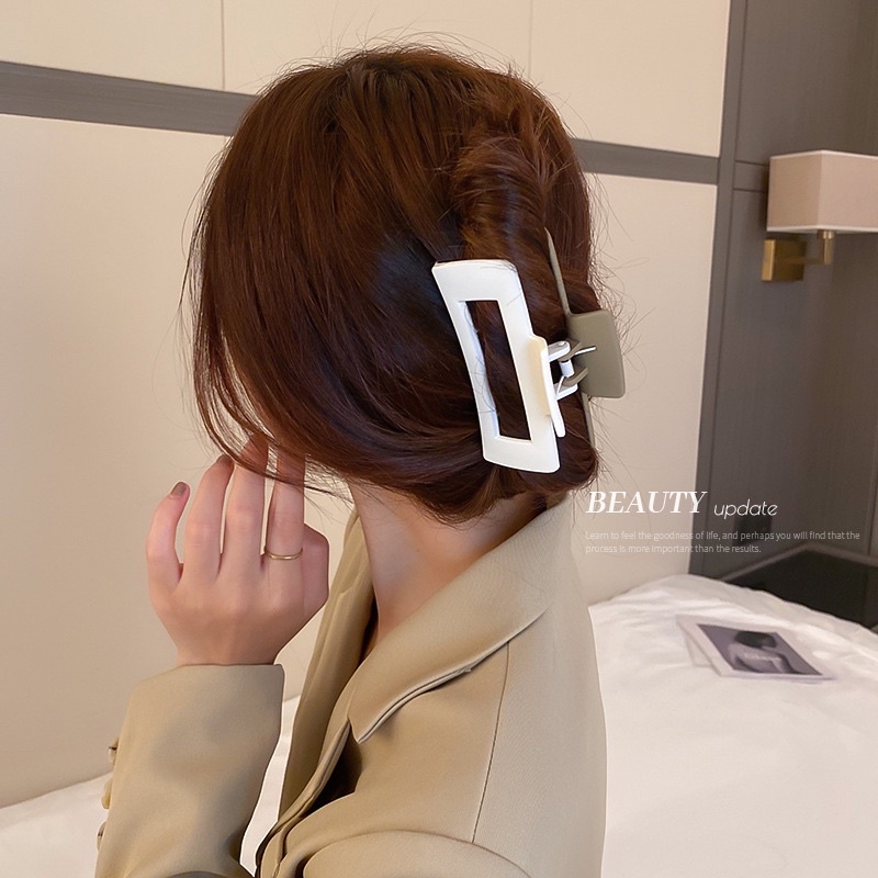 Kẹp tóc hàn quốc chữ nhật dày dặn