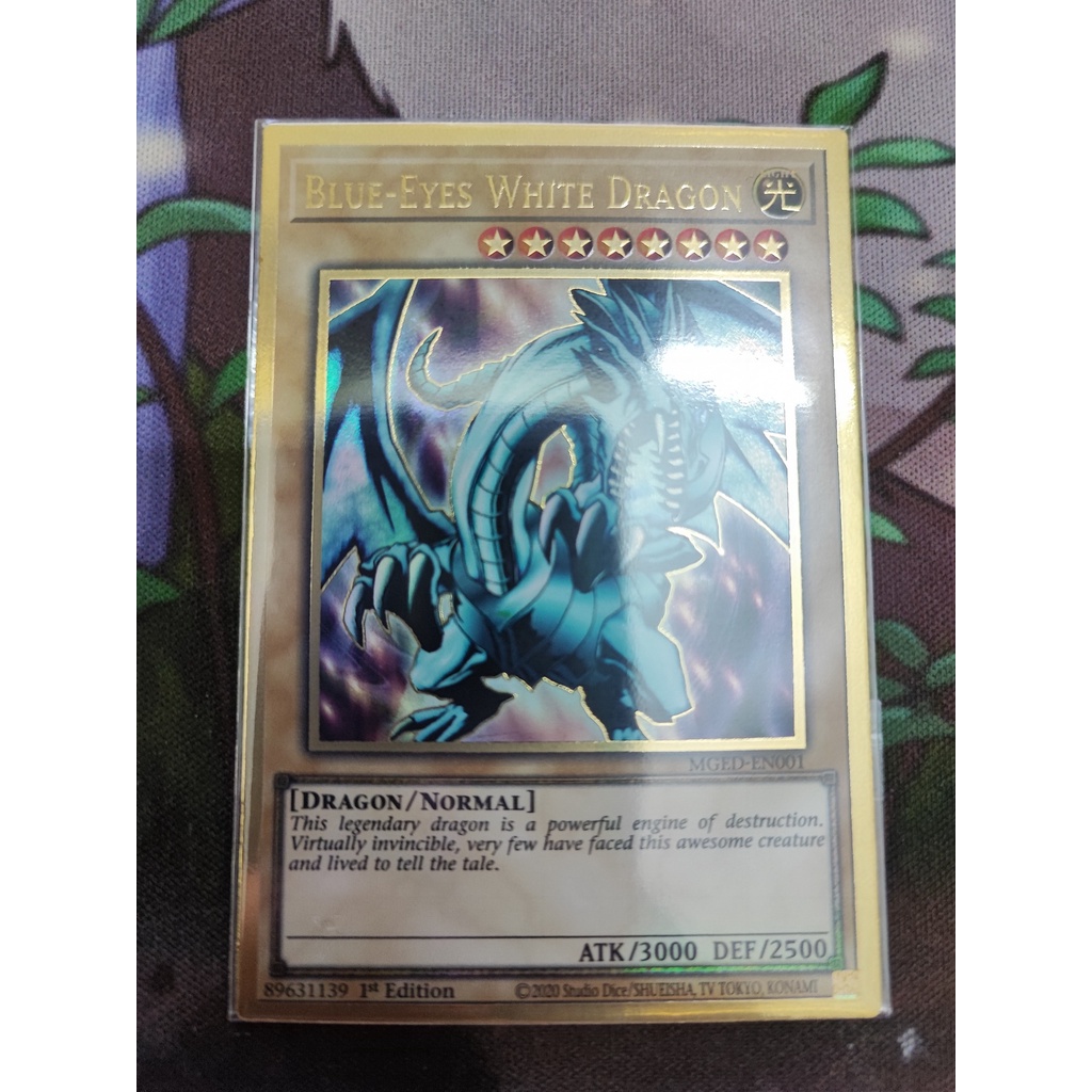 Mua 1 lá thẻ bài Blue-Eyes White Dragon - MGED-EN001 - Premium Gold ...