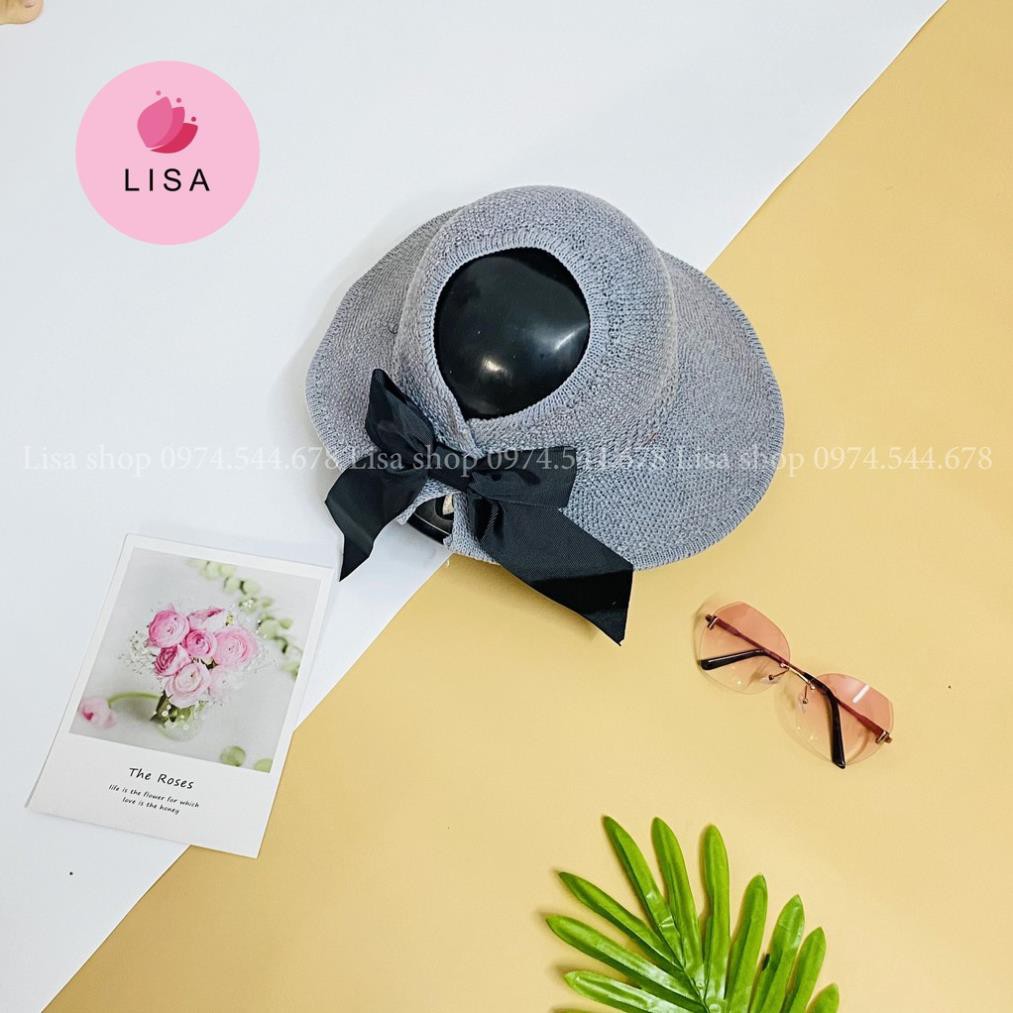 [HÀNG CAO CẤP- ẢNH THẬT] Mũ đi biển nón chống nắng phối nơ sau phong cách Vintage hot nhất 2021, M10