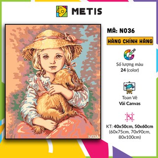 Tranh tô màu số hoá METIS Tranh Nàng thơ N036