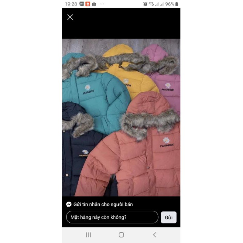 [RẺ VÔ ĐỊCH] Áo Khoác Phao Nữ 3 Lớp hoa Cúc in nổi | BigBuy360 - bigbuy360.vn