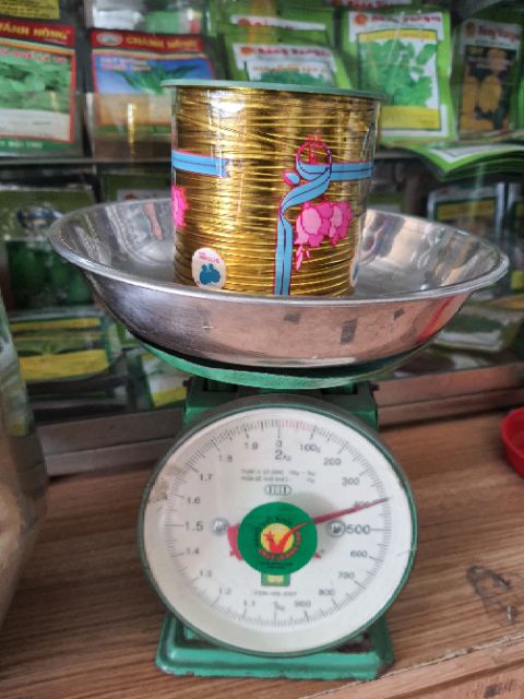 400gr dây kim tuyến cột lan,trang trí cành hoa lan.