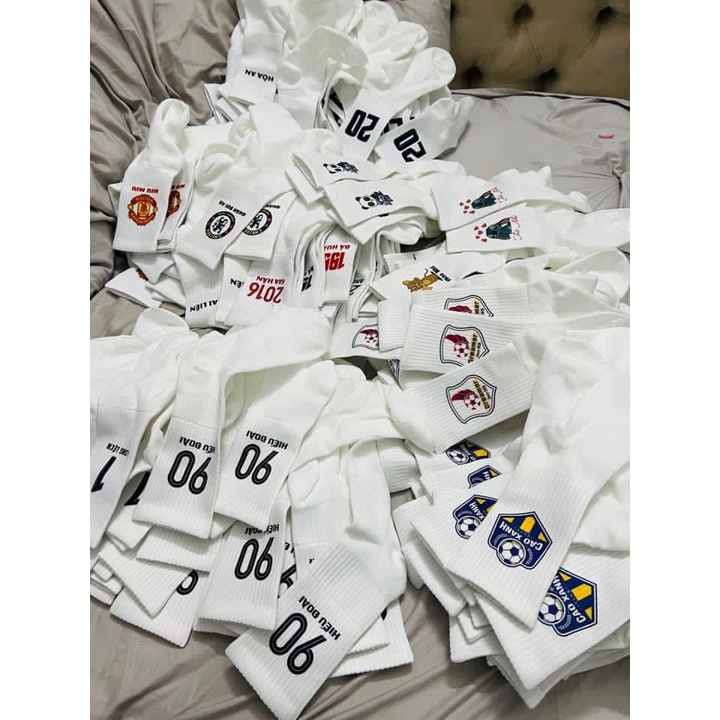 Tất Dệt Kim In Logo In số Theo Yêu Cầu