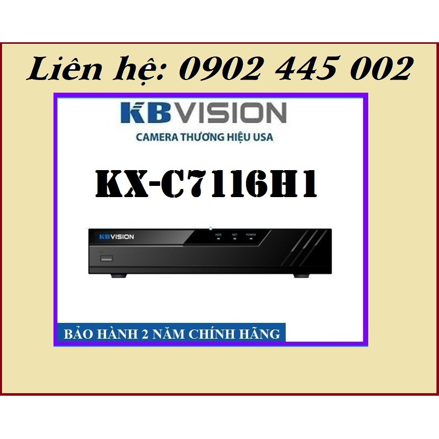 Đầu ghi hình 16 kênh 5 in 1 KBVISION KX-C7116H1