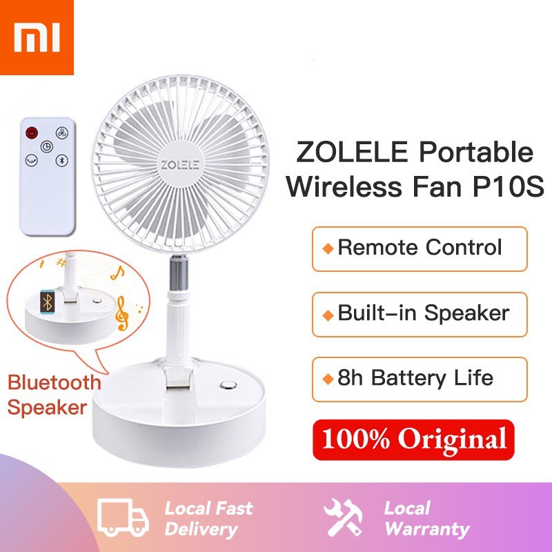 Quạt va Loa Bluetooth - Quạt tích hợp loa không dây Xiaomi ZOLELE P10S pin sạc 7200mAh tiện lợi Xiaomi Youpin phân phối