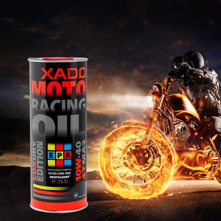 Nhớt siêu cao cấp XADO Moto Racing Oil Revitalizant 10w40