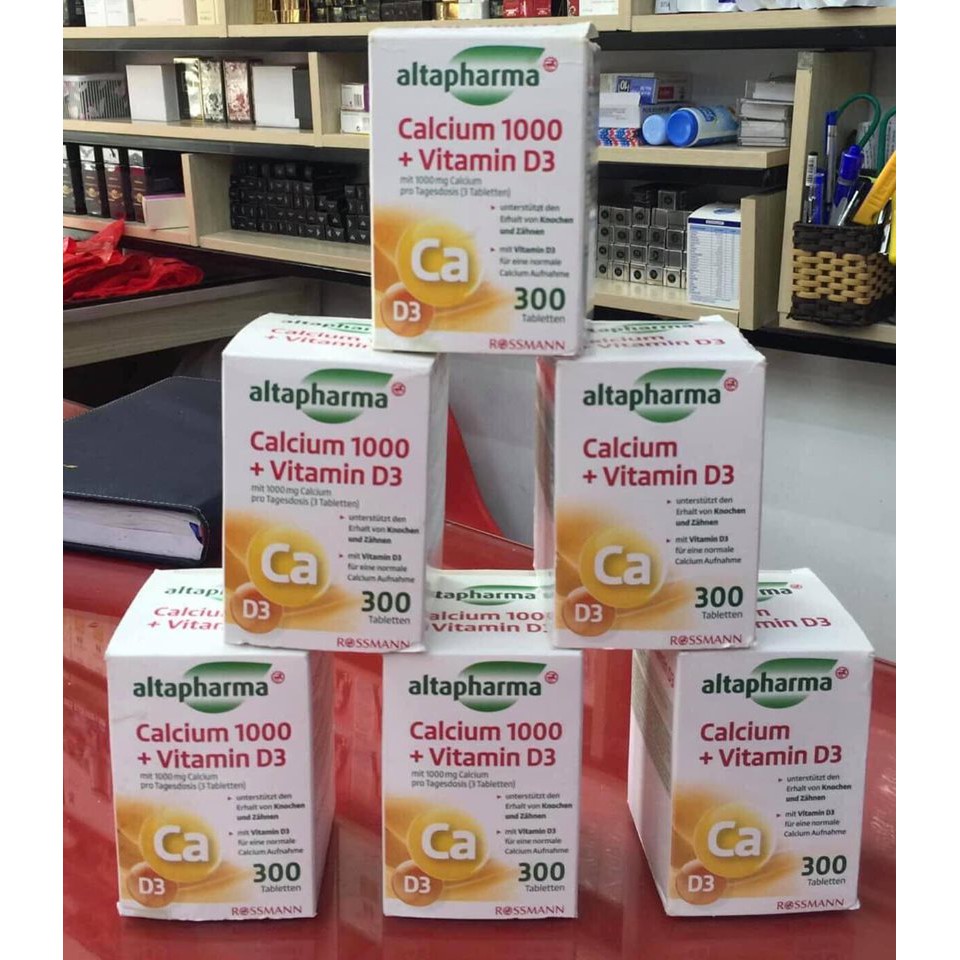 Thực phẩm Altapharma Calcium + VitaminD3 - GERMANY