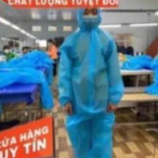 ( Giao nhanh trong nội thành ) bộ bảo hộ y tế phòng dịch áo mũ liền quần - đủ phụ kiện - màu ngẫu nhiên