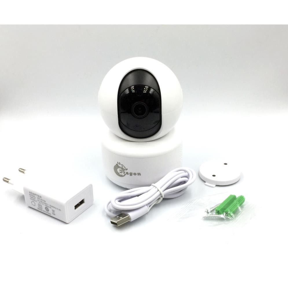 [Mã 267ELSALE hoàn 7% đơn 300K] Camera IP không dây Dragon D01 chính hãng, quay ban đêm, xoay 360 độ, đối thoại 2 chiều | WebRaoVat - webraovat.net.vn