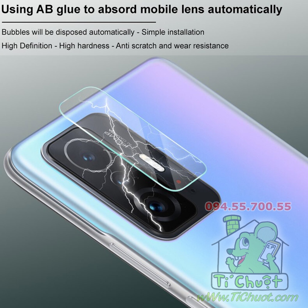 [Ảnh Thật] Kính CL chống trầy Camera Xiaomi Mi 11T/ 11T PRO Cường Lực 2.5D