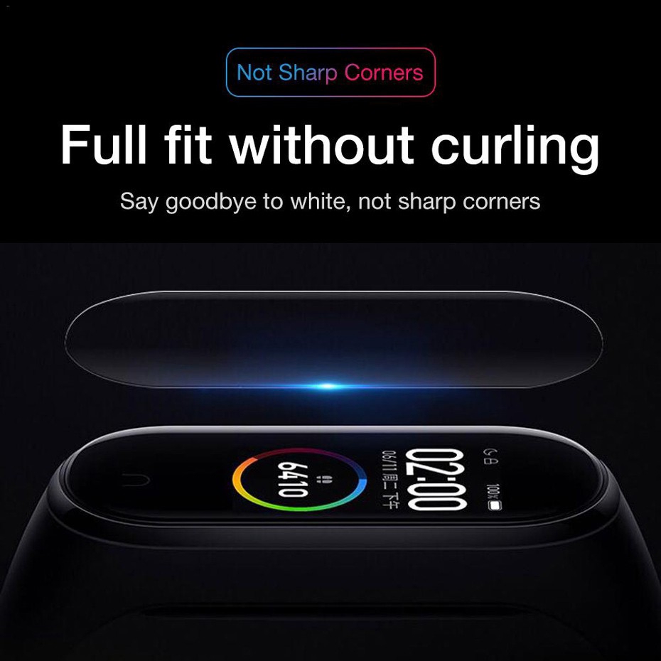 Set 1/5 ốp TPU mềm siêu mỏng bảo vệ màn hình chống trầy xước cho Xiaomi Mi Band 4