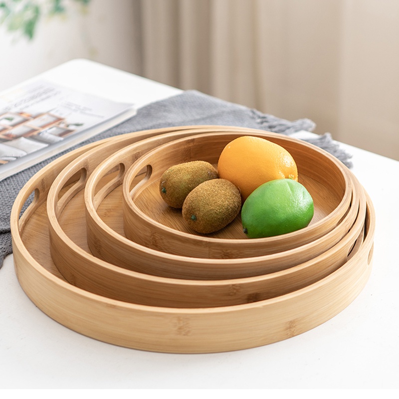 Khay Trà Bằng Gỗ Tre Phong Cách Nhật Bản