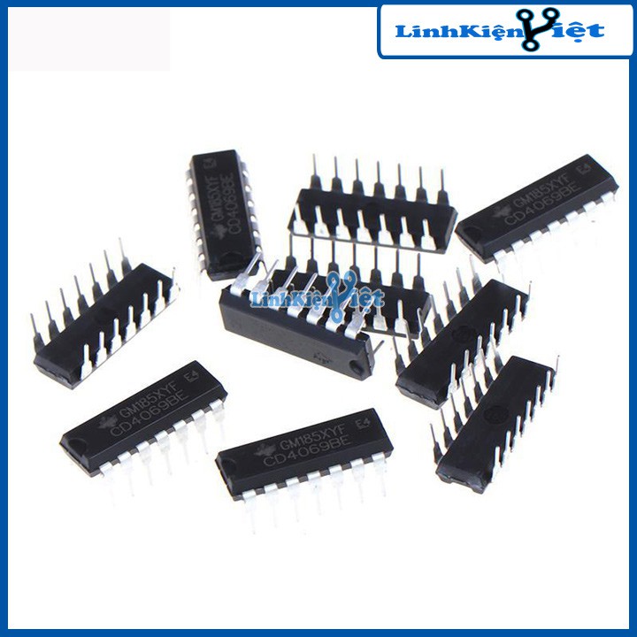 IC chức năng CD4069BE DIP14, CD4069BM SOP14