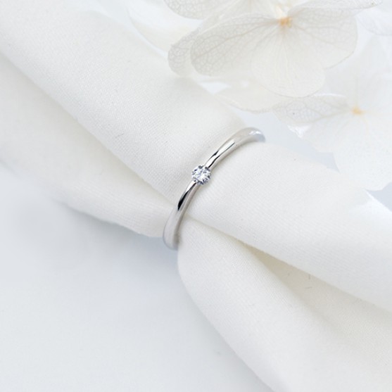 Nhẫn bạc  nhẫn nữ bạc s925 có size viên pha lê tròn basic thiết kế Cá jewelry