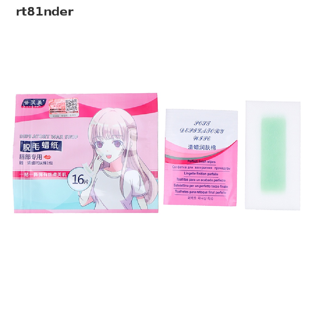 [Hàng mới về] 16 Dải sáp tẩy lông mặt / môi / toàn thân tiện lợi
