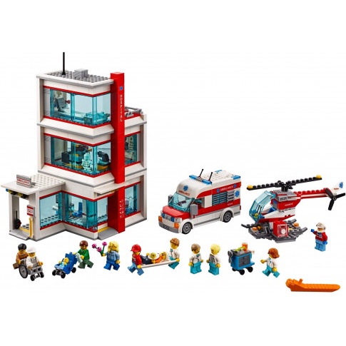 Lego 60204 - Leji 40020 ( Xếp Hình Bệnh Viện Trung Tâm Thành Phố 964 Mảnh )