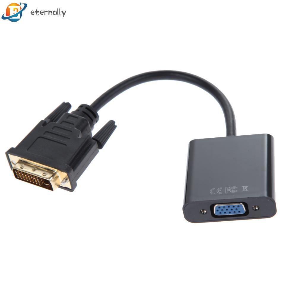 eternally 1080P DVI-D 24+1 to VGA HDTV Converter Monitor Cable for PC Display Card