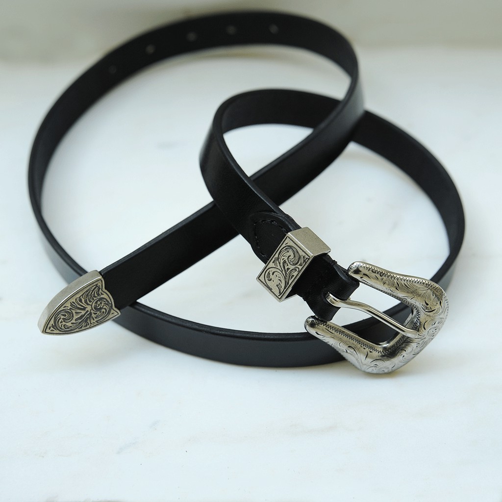 Thắt thắt lưng nữ da thủ công -Da bò nhập khẩu - Đồ da Handmade - DT764