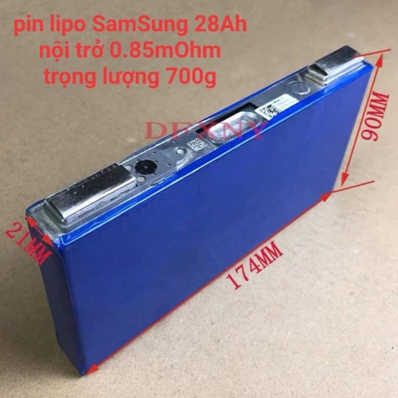 pin lipo 3,7v 28Ah SAMSUNG xả 5C