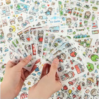 1 tấm sticker dán trang trí dễ thương