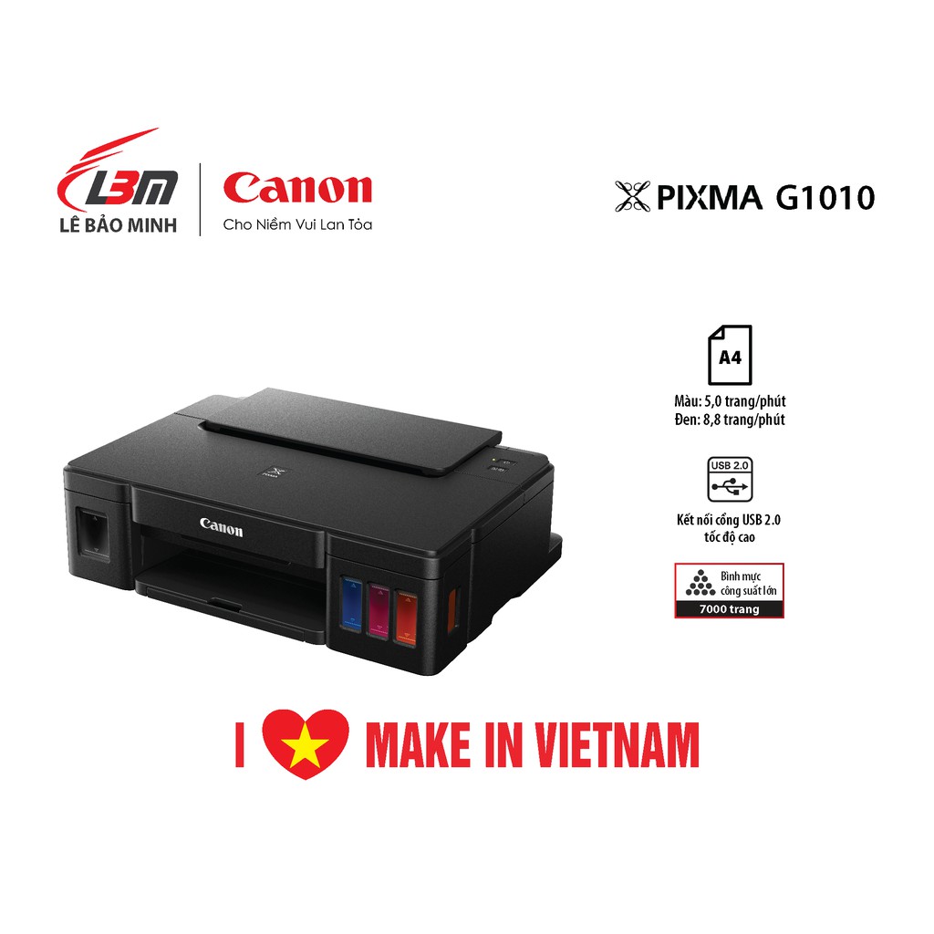 [Mã ELCL12 giảm 9% đơn 300K] Máy in phun đơn năng Canon G1010